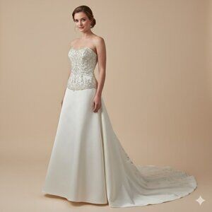 Allure Bridals Satin Wedding Gown NWT